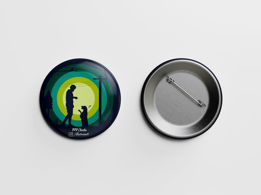 777 Charlie Button Badge Magnet