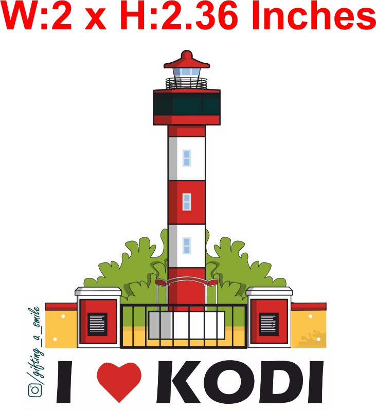 Kodi Light House sticker (Custom Shaped)