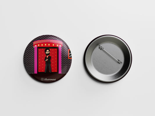 Rocky's Pub Entrance Button Badge Magnet